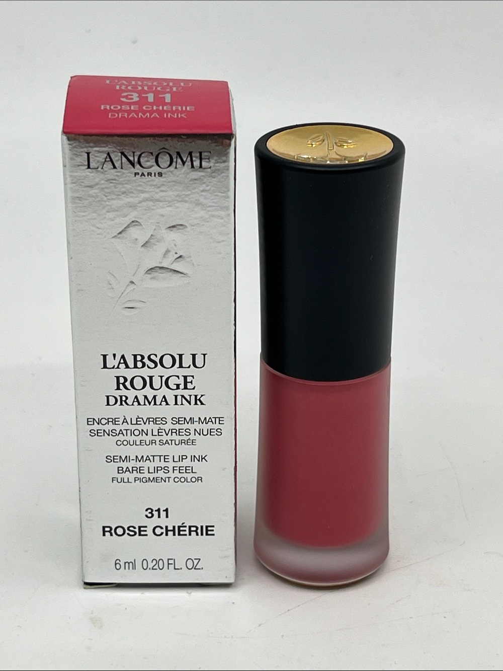 Lancôme L'Absolu Rouge Drama Ink 311 Rose Chérie - Semi-Matte Lip Ink